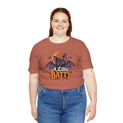 A Little Batty T-shirt - Cute Funny Halloween Bat Tee