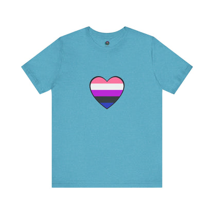 Genderfluid Pride Heart T-Shirt – Bold LGBTQIA+ Flag Tee - WhimSpin - https://whimspin.com