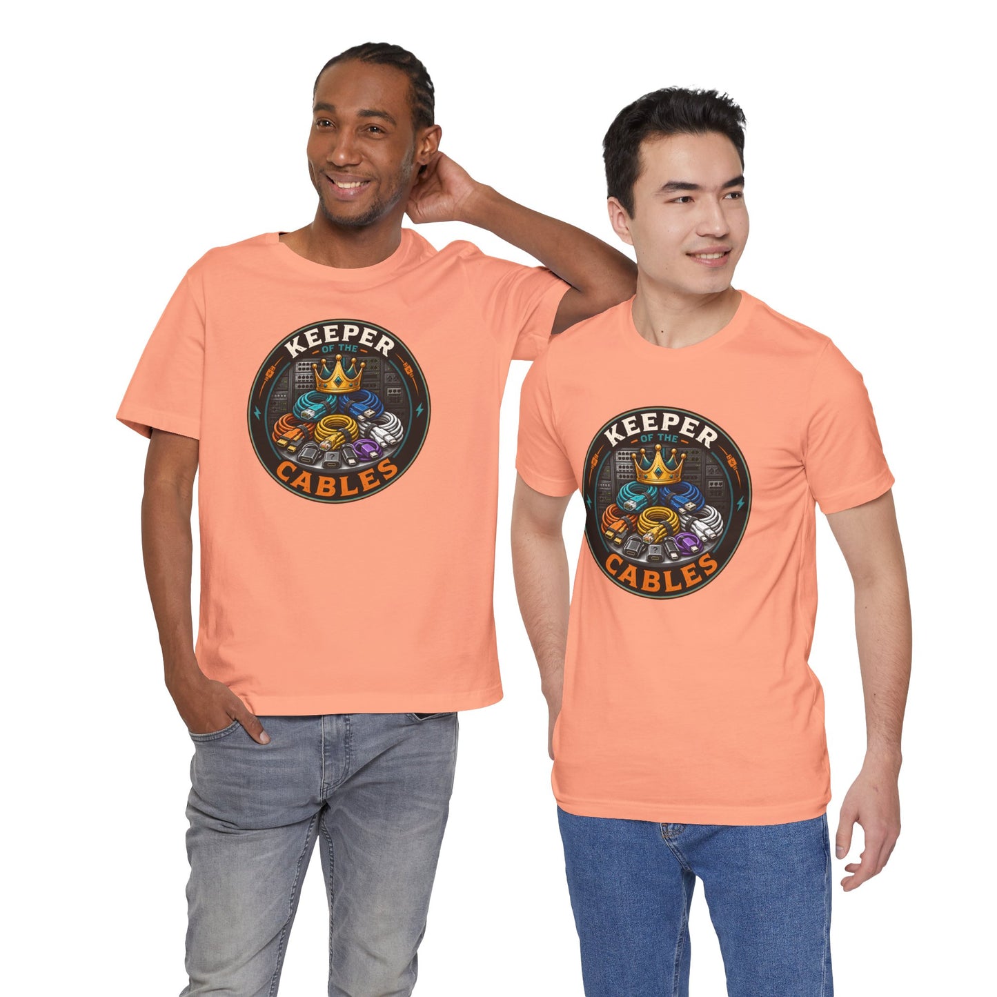 Keeper of the Cables T-Shirt – Funny Tech Dad Cable Tee