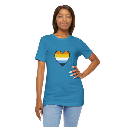 AroAce Flag Heart T-Shirt – Unisex LGBTQ+ Graphic Tee