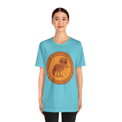 Athena’s Owl T-Shirt – Greek Mythology Bird Tee