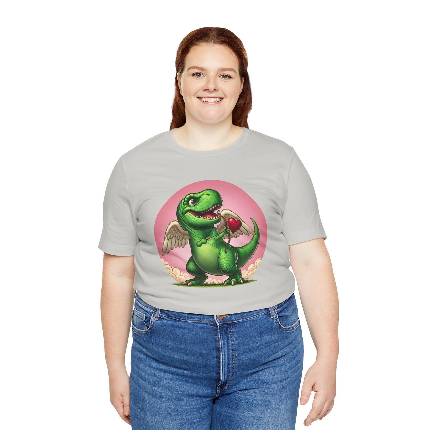 Cupidsaurus Rex T-Shirt – Funny Dinosaur Cupid Valentine’s Day Tee