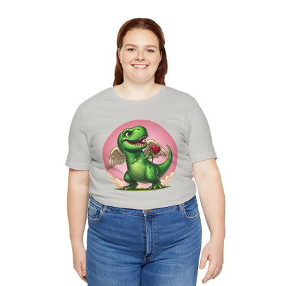 Cupidsaurus Rex T-Shirt – Funny Dinosaur Cupid Valentine’s Day Tee