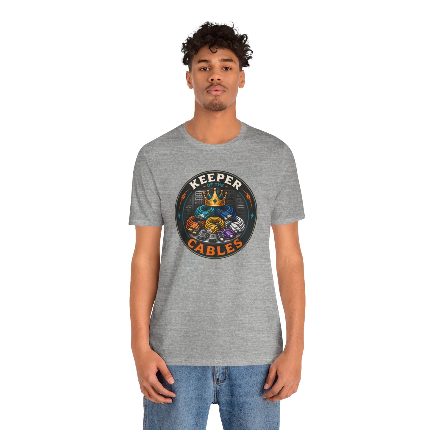 Keeper of the Cables T-Shirt – Funny Tech Dad Cable Tee
