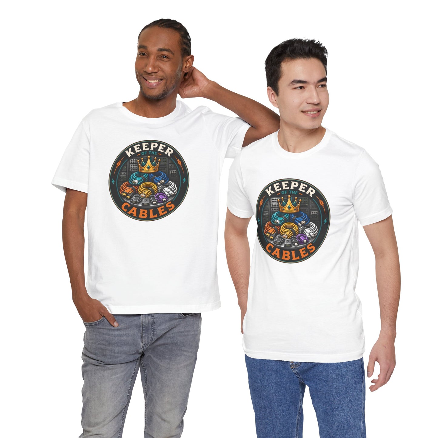 Keeper of the Cables T-Shirt – Funny Tech Dad Cable Tee