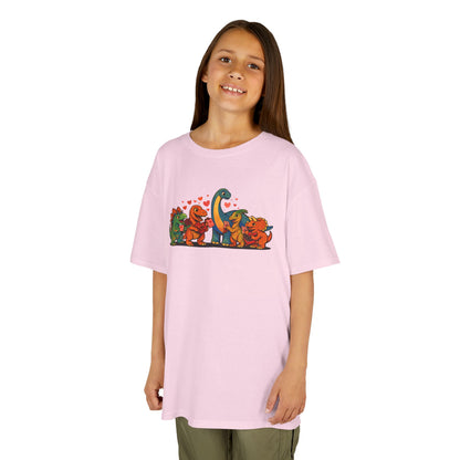 Kids Dinosaur Valentines T-Shirt – Cute Valentine’s Day Dino Tee