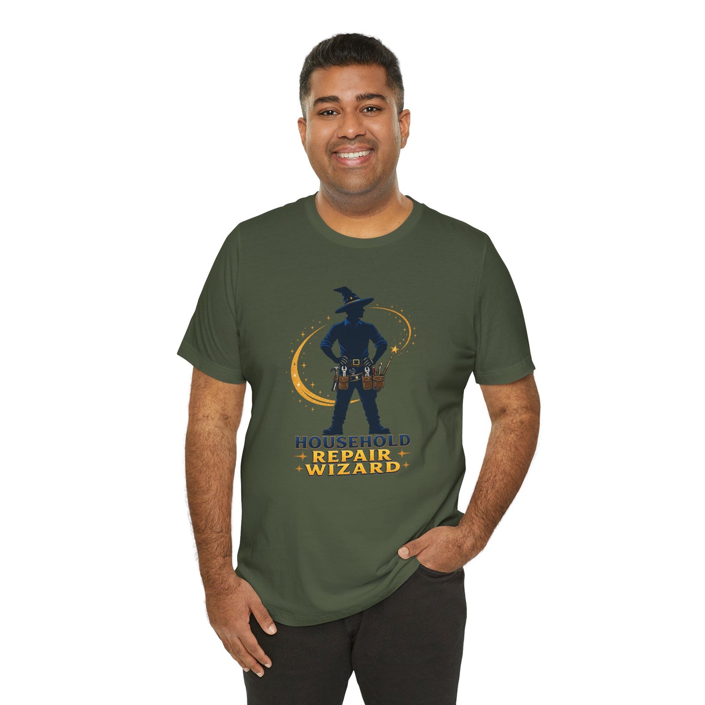Household Repair Wizard T-Shirt – Funny Handy Dad Tee