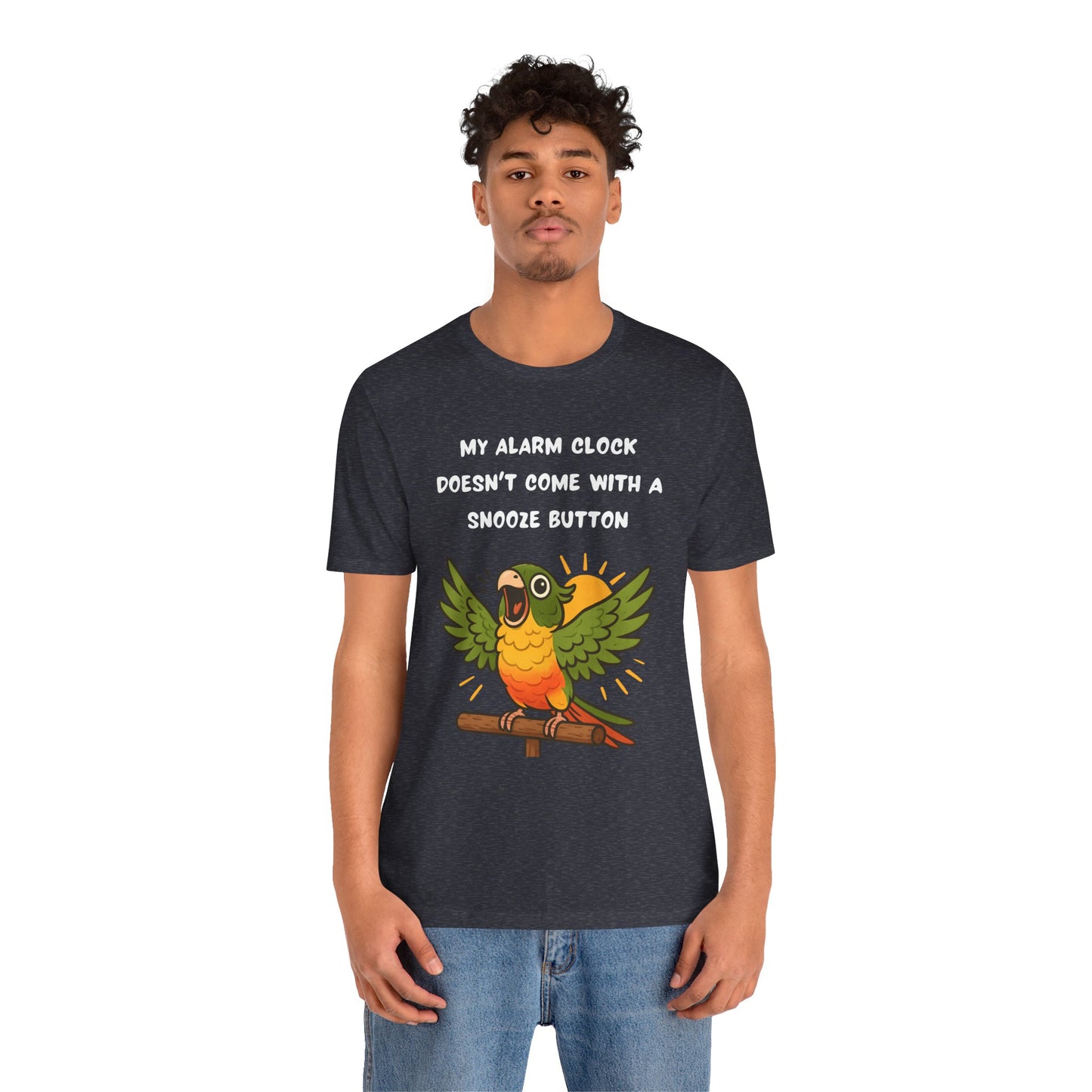 Funny Parrot Tee | Cute Animal Graphic T-Shirt, My Alarm Clock Doesn't Come With a Snooze Button, Gift for Bird Lovers, Humorous [...]
