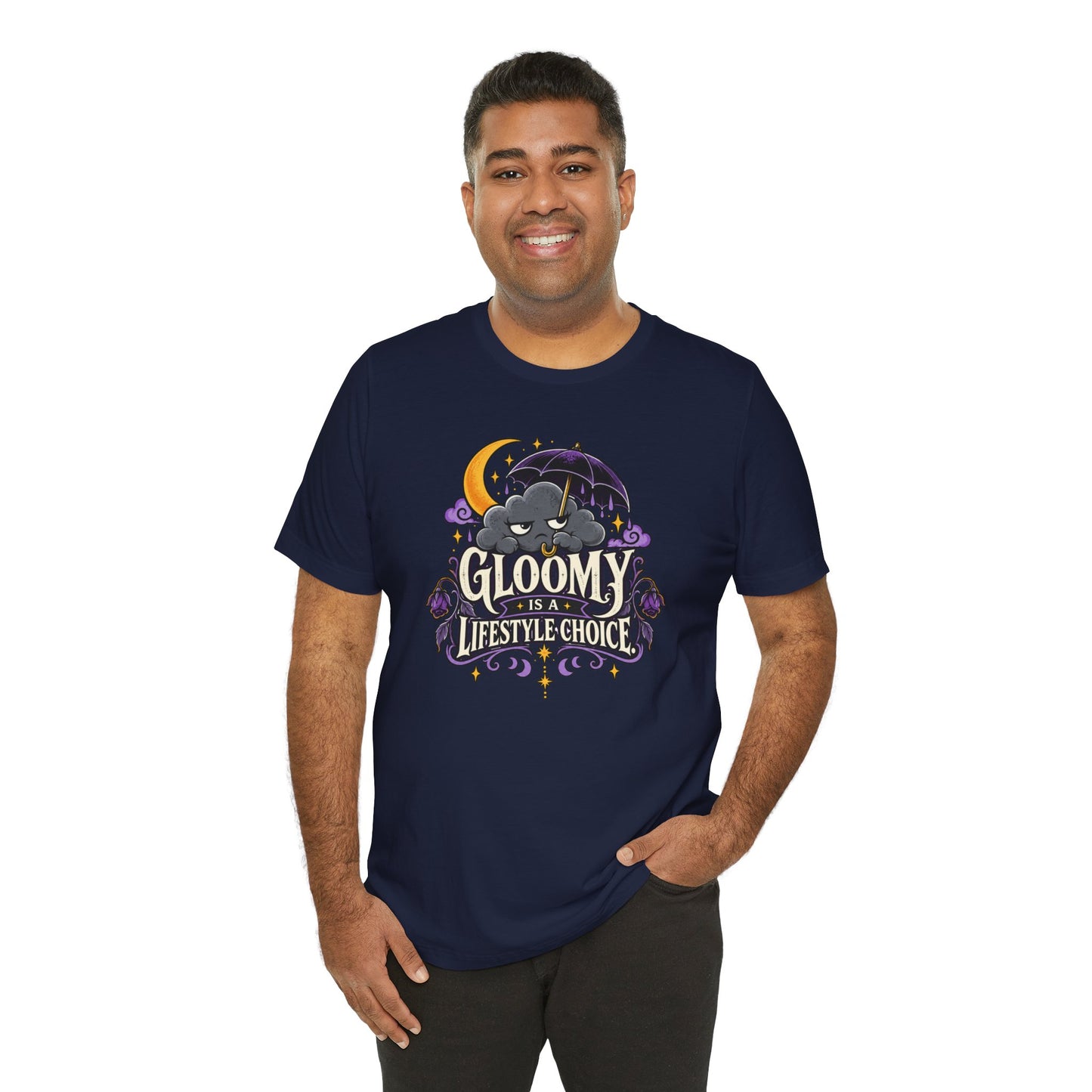 Gloomy Is a Lifestyle Choice T-Shirt – Funny Goth Halloween Tee