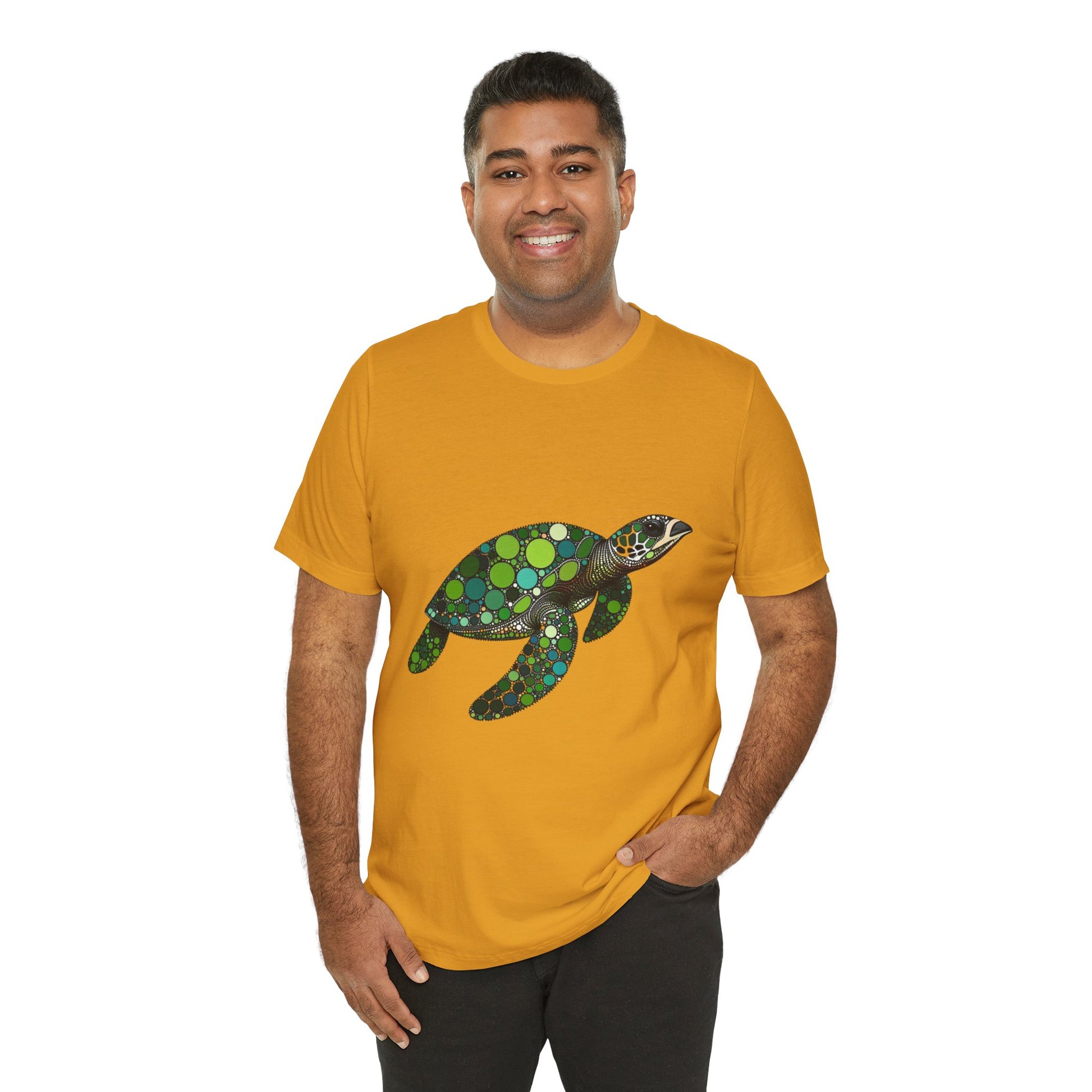 Geometric Sea Turtle T-Shirt – Eco Ocean Vibes Graphic Tee - WhimSpin - https://whimspin.com