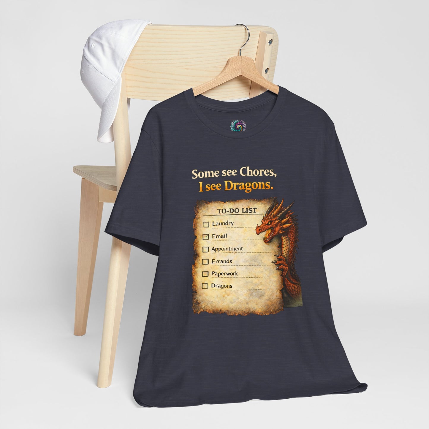 Some See Chores I See Dragons T-Shirt – Funny Fantasy Tee
