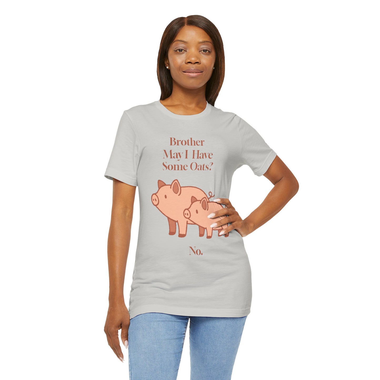 Brother May I Have Some Oats T-Shirt – Funny Viral Pig Meme Tee