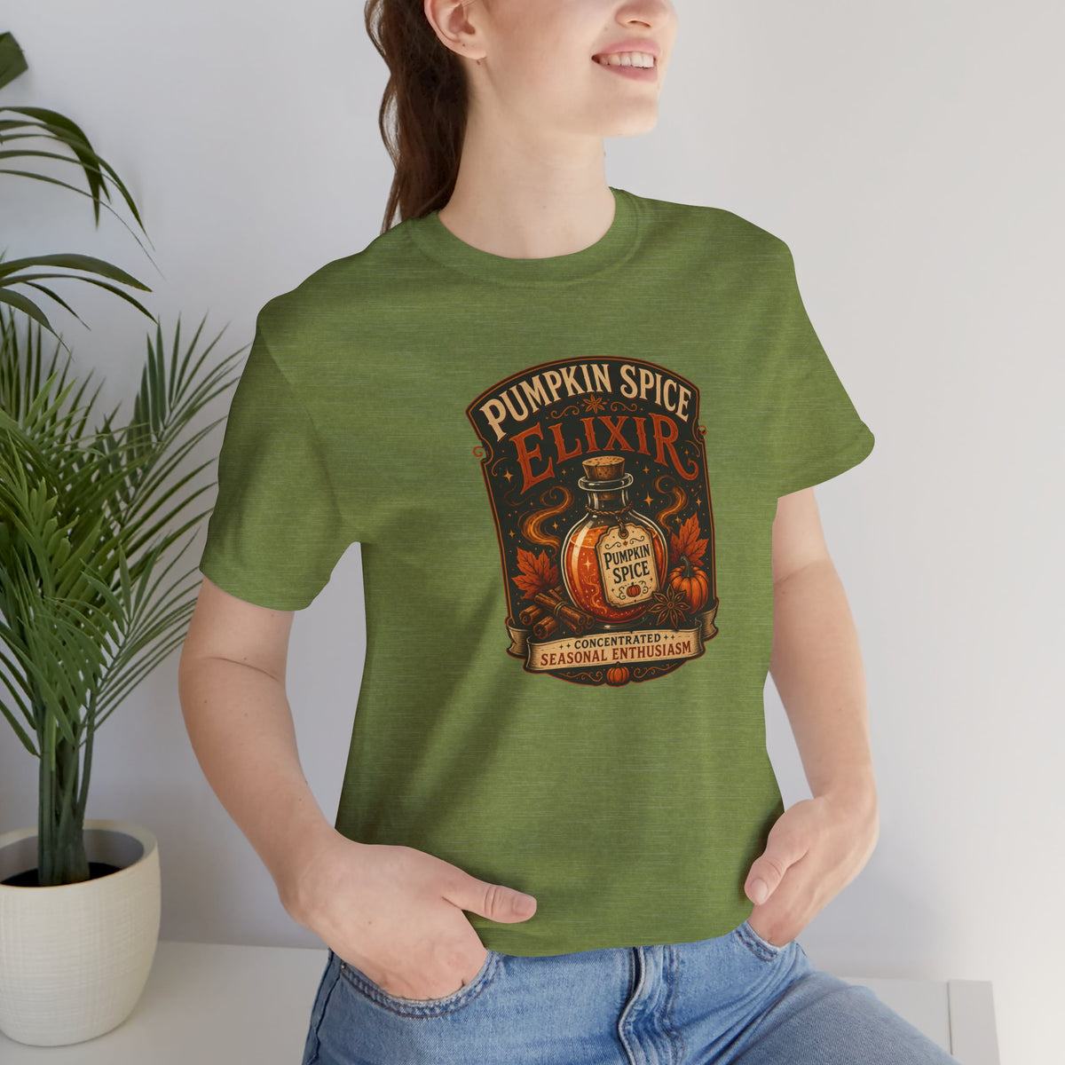 Pumpkin Spice Elixir T-Shirt – Funny Witchy Fall Coffee Tee