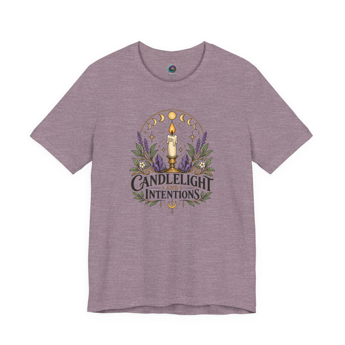 Candlelight and Intentions T-Shirt – Witchy Celestial Tee