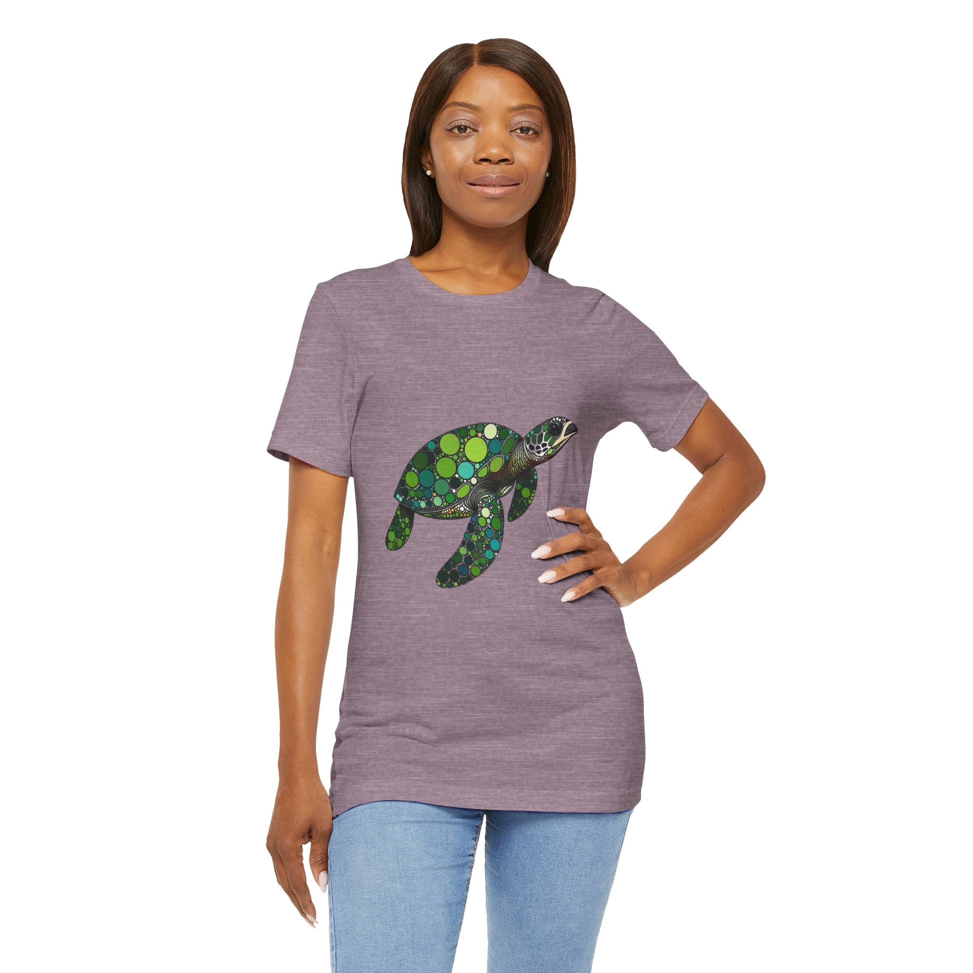 Geometric Sea Turtle T-Shirt – Eco Ocean Vibes Graphic Tee - WhimSpin - https://whimspin.com