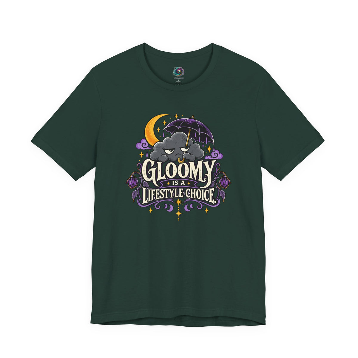 Gloomy Is a Lifestyle Choice T-Shirt – Funny Goth Halloween Tee