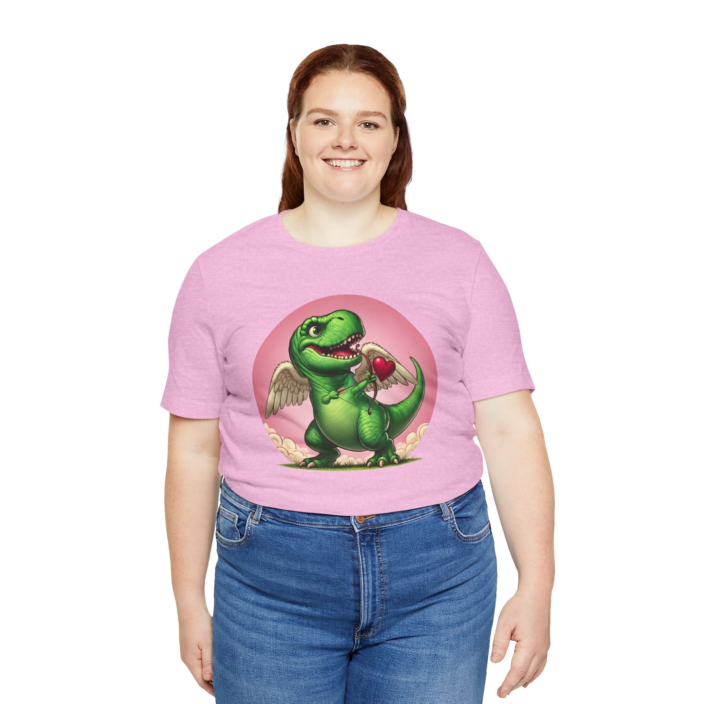 Cupidsaurus Rex T-Shirt – Funny Dinosaur Cupid Valentine’s Day Tee