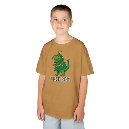 Tree Rex Kids’ Christmas T-Shirt – Cute Dino Holiday Tee