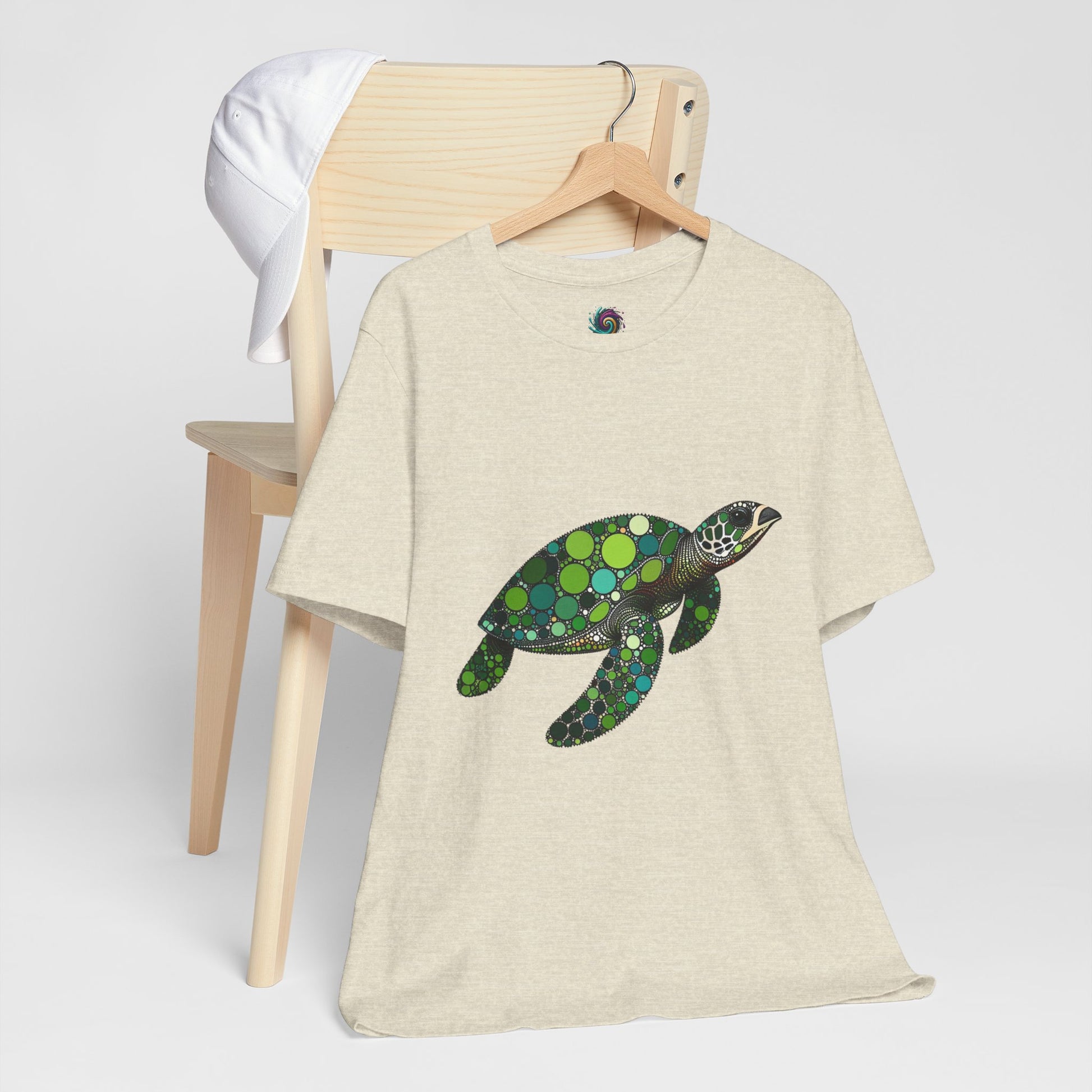 Geometric Sea Turtle T-Shirt – Eco Ocean Vibes Graphic Tee - WhimSpin - https://whimspin.com