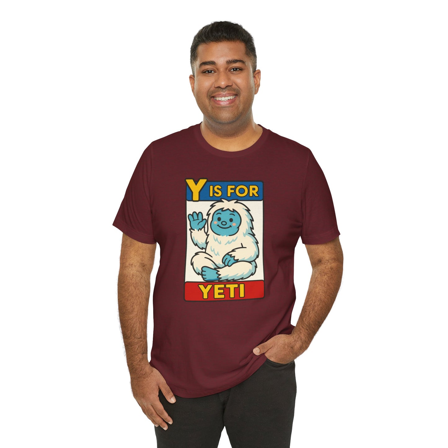 Y Is for Yeti T-Shirt – Cute Winter Monster Tee from the Monster Alphabet Series