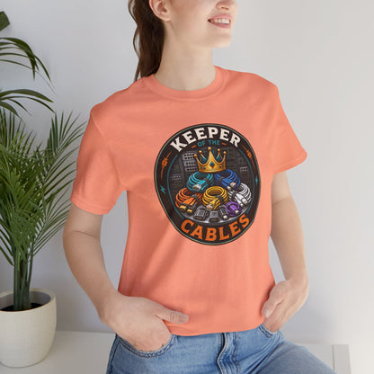 Keeper of the Cables T-Shirt – Funny Tech Dad Cable Tee