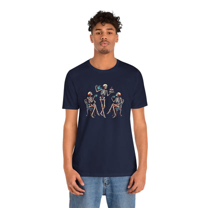 Skeleton Tea Party T-Shirt – Vintage Halloween Skeleton Tee