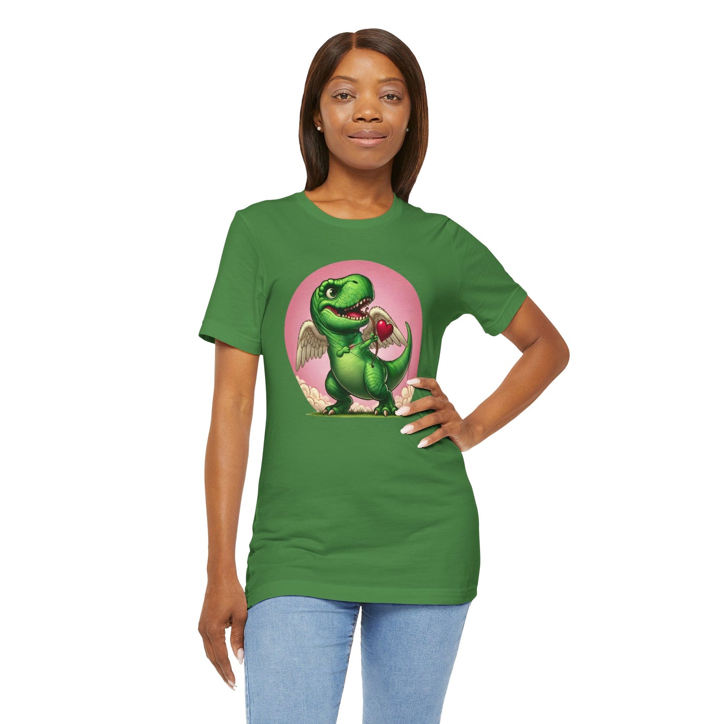 Cupidsaurus Rex T-Shirt – Funny Dinosaur Cupid Valentine’s Day Tee