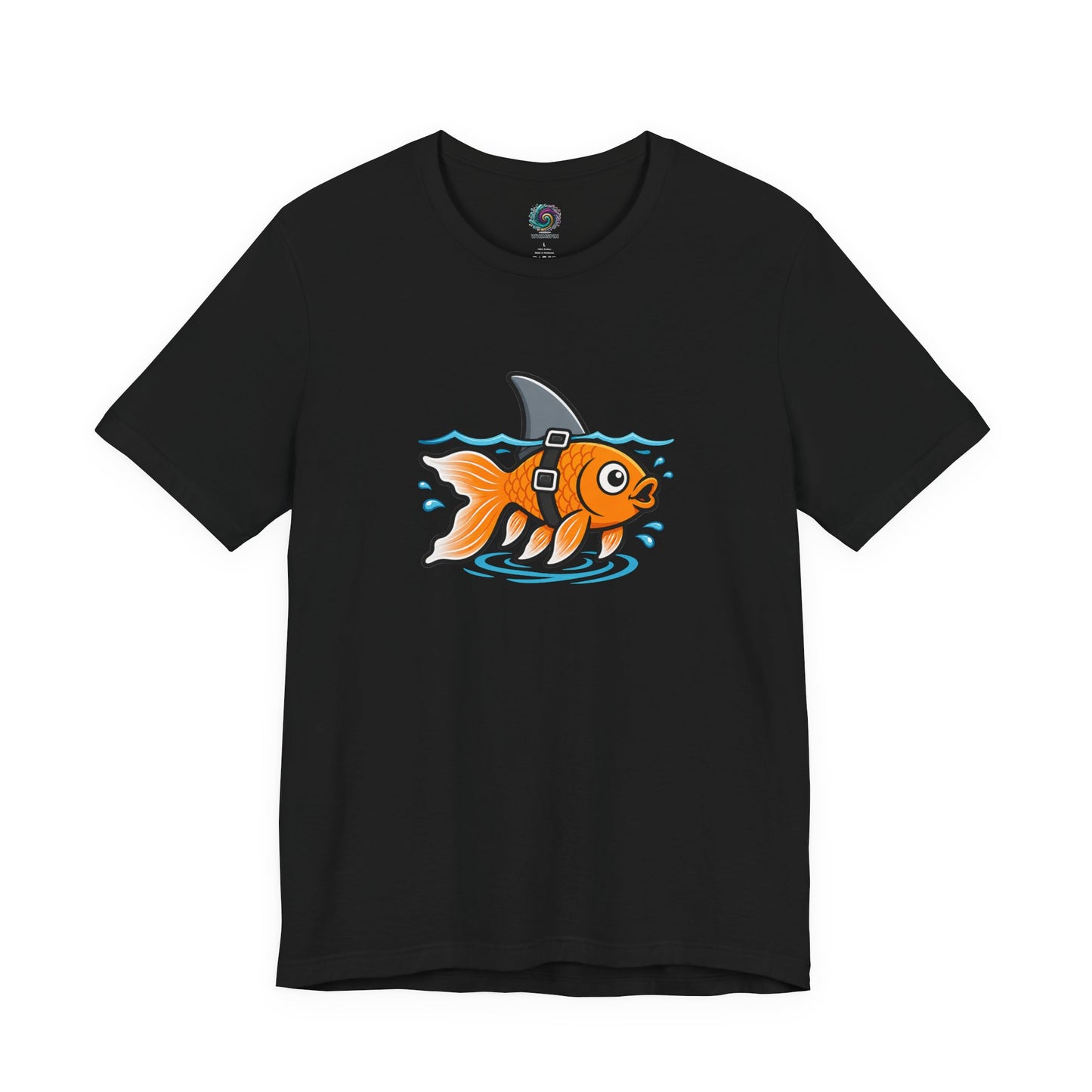 Goldfish Shark T-Shirt – Funny Fish Swimming  Graphic Tee
