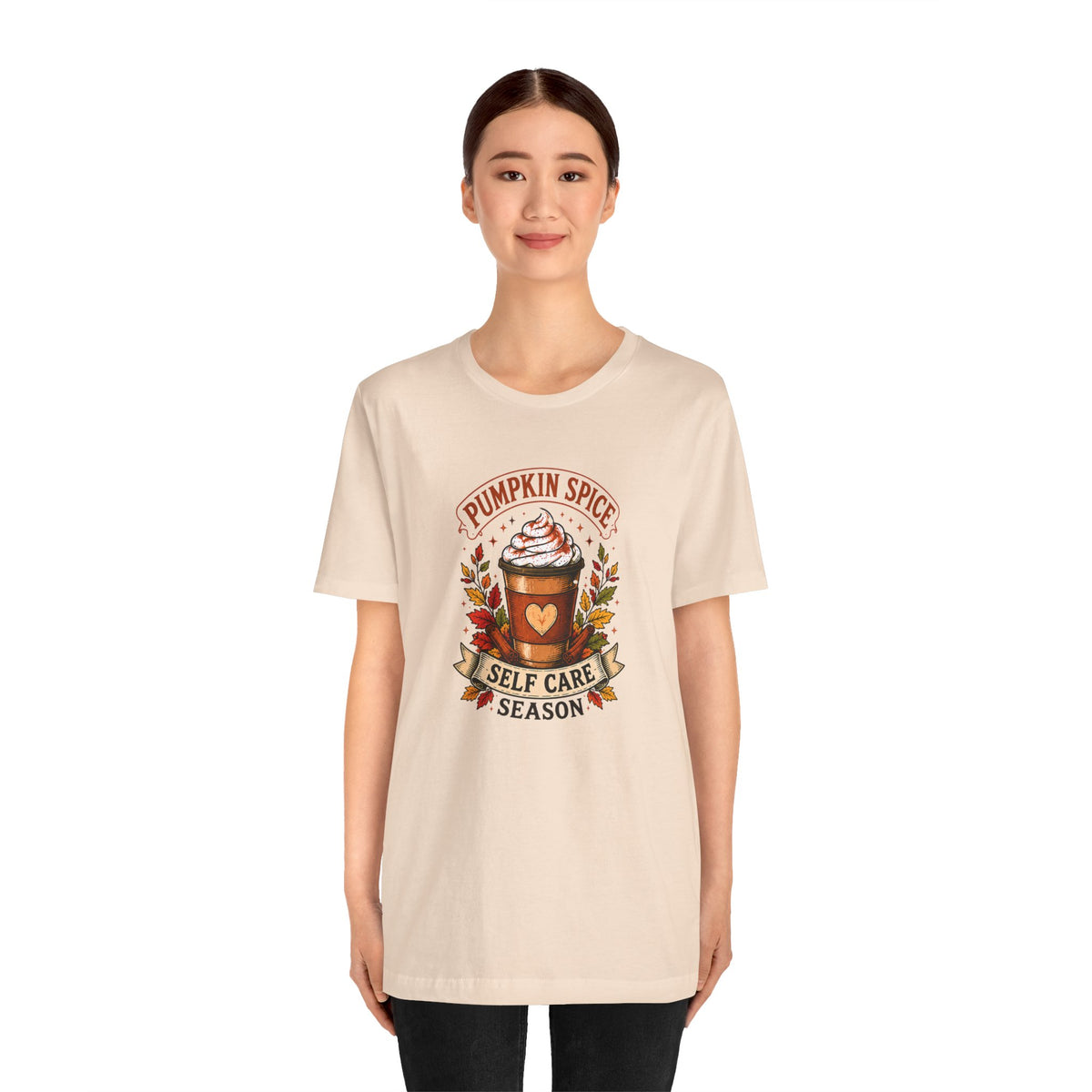 Pumpkin Spice Self Care Season T-Shirt – Funny Fall Coffee Tee