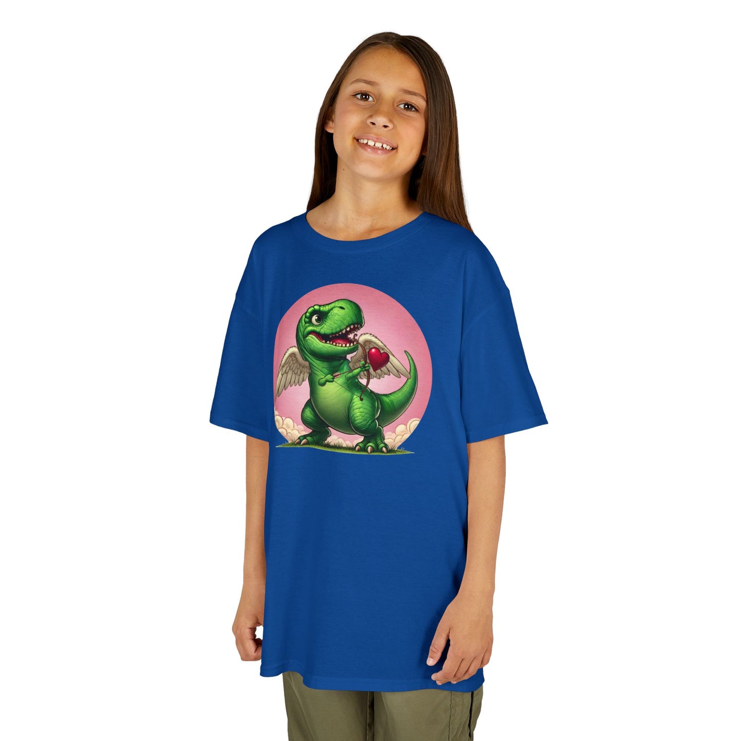 Cupidsaurus Rex Kids T-Shirt – Cute Dinosaur Valentine’s Day Tee for Kids