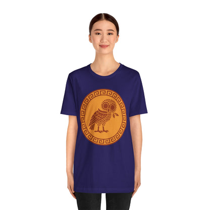 Athena’s Owl T-Shirt – Greek Mythology Bird Tee