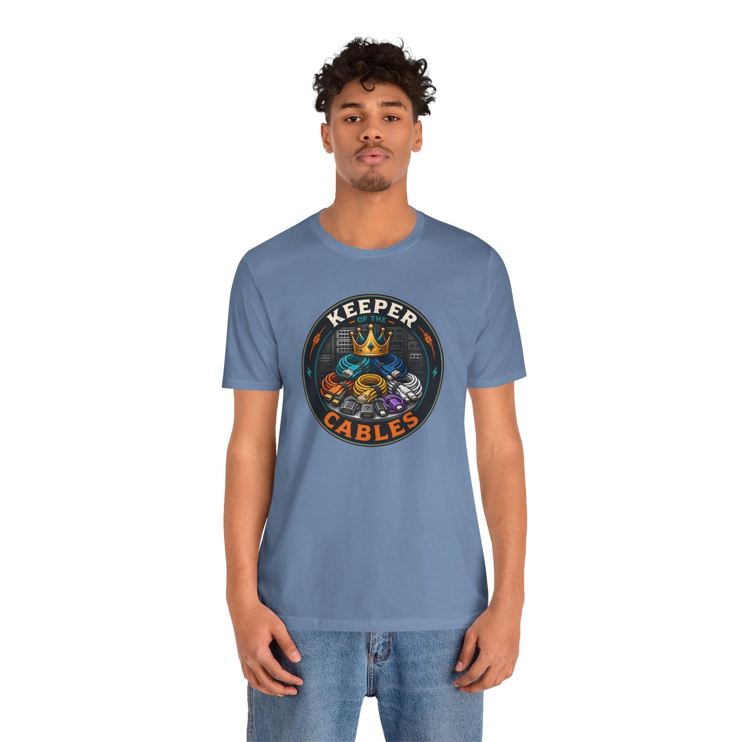 Keeper of the Cables T-Shirt – Funny Tech Dad Cable Tee