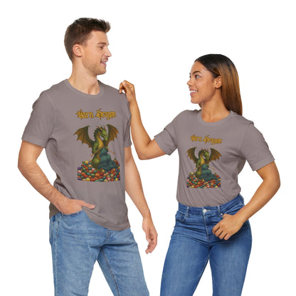 Yarn Dragon T-Shirt – Funny Knitting Dragon Shirt for Yarn Lovers