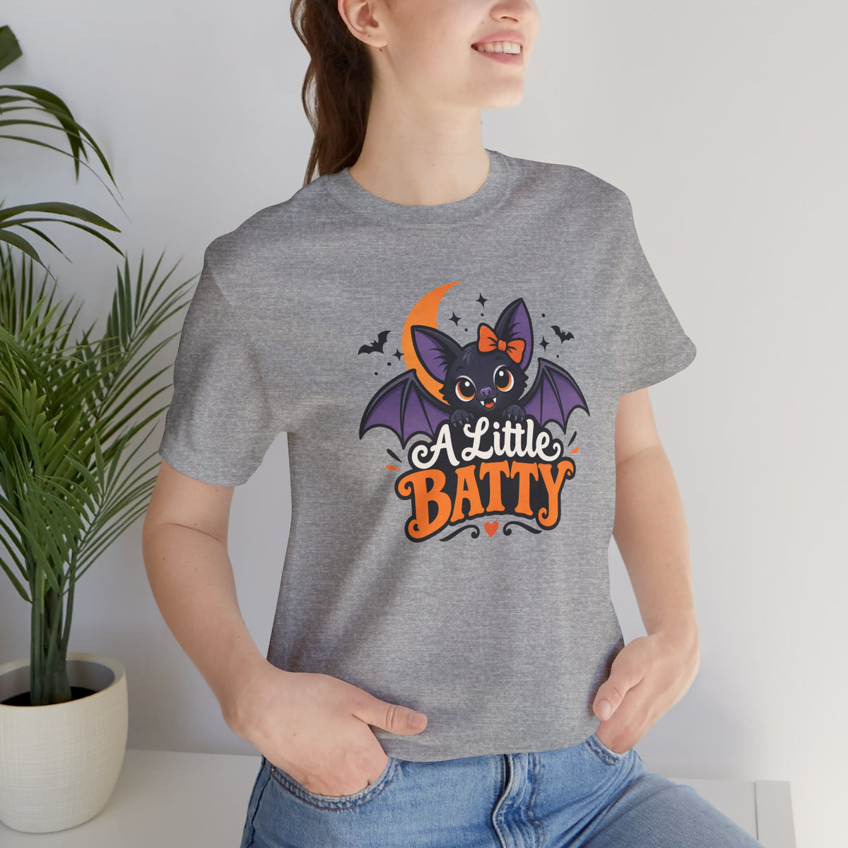A Little Batty T-shirt - Cute Funny Halloween Bat Tee
