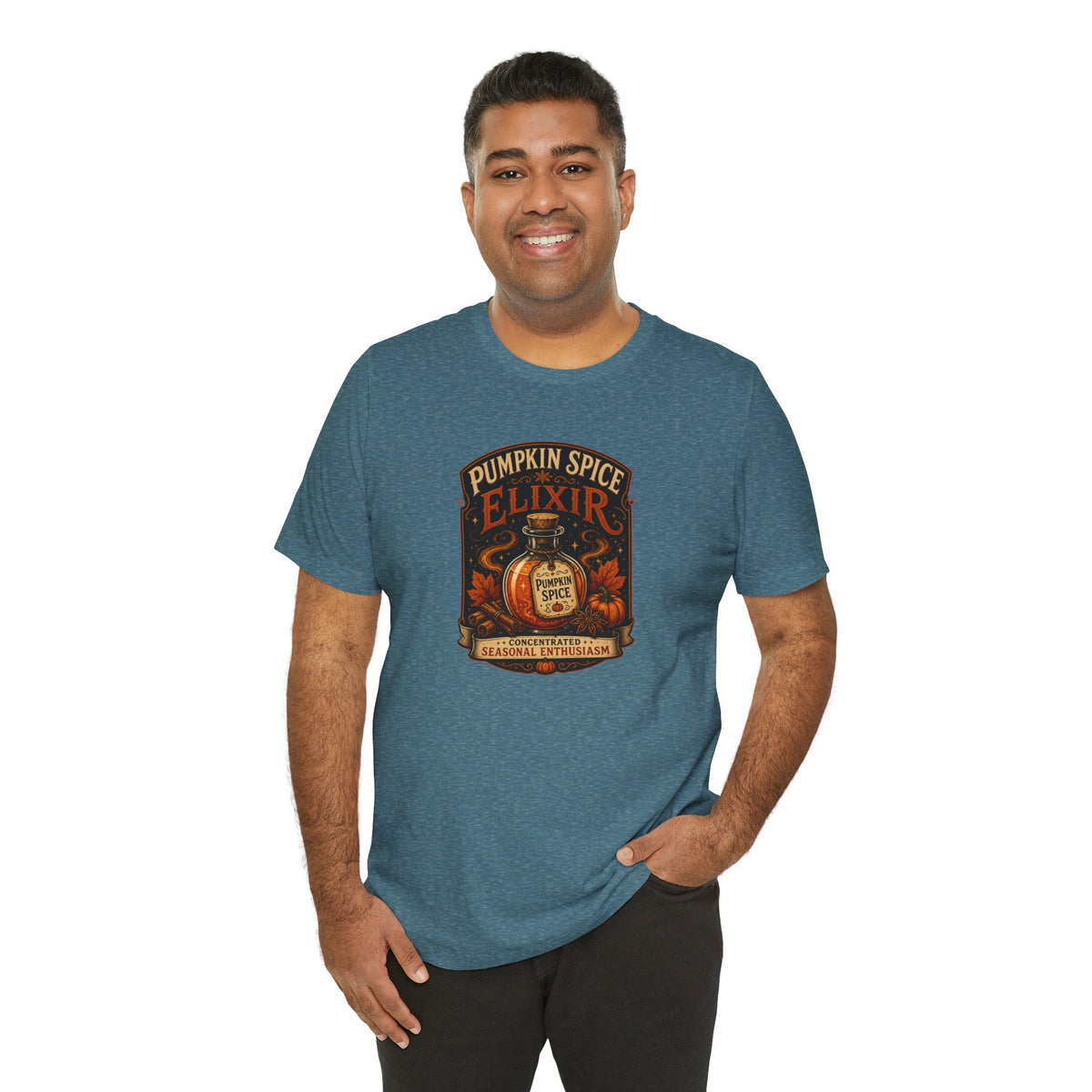 Pumpkin Spice Elixir T-Shirt – Funny Witchy Fall Coffee Tee