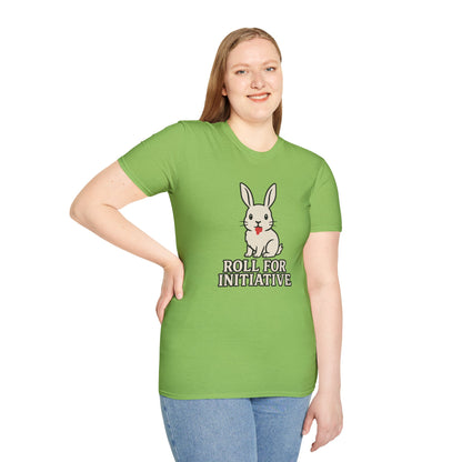 Roll for Initiative T-Shirt – Killer Bunny Humor Gaming Tee