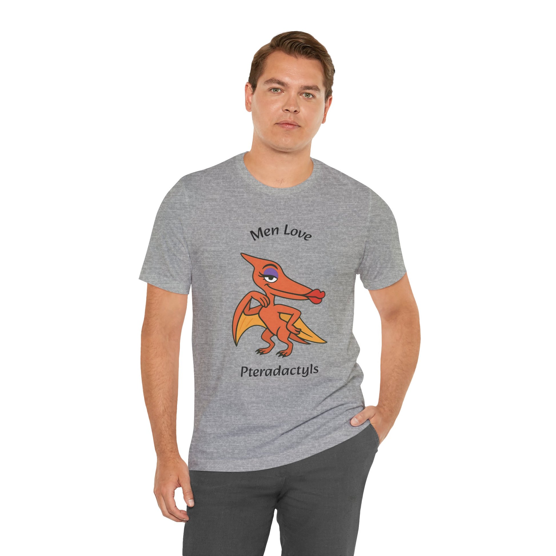 Men Love Pterodactyls Tee – Funny Dinosaur Graphic Shirt - WhimSpin - https://whimspin.com