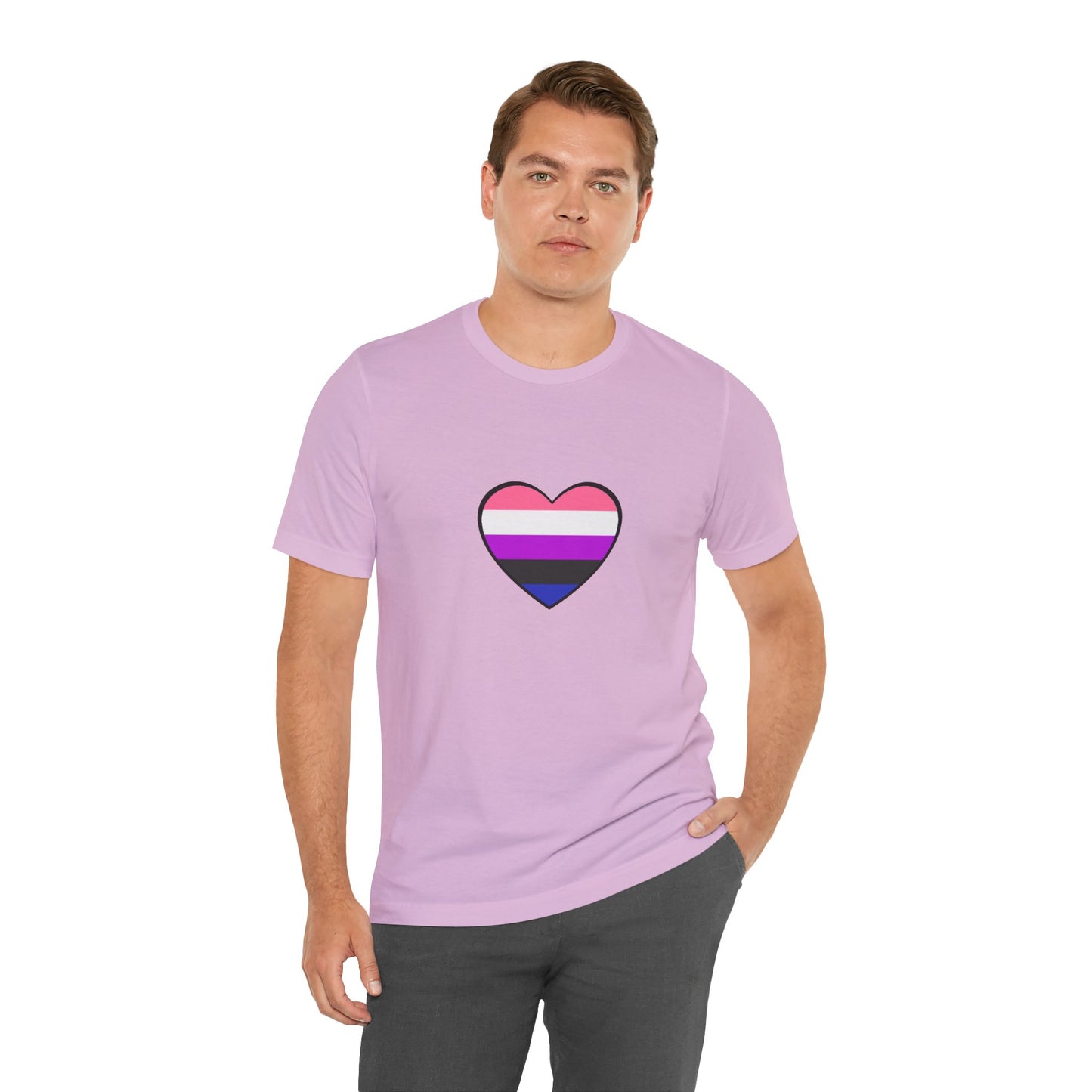 Genderfluid Pride Heart T-Shirt – Bold LGBTQIA+ Flag Tee - WhimSpin - https://whimspin.com