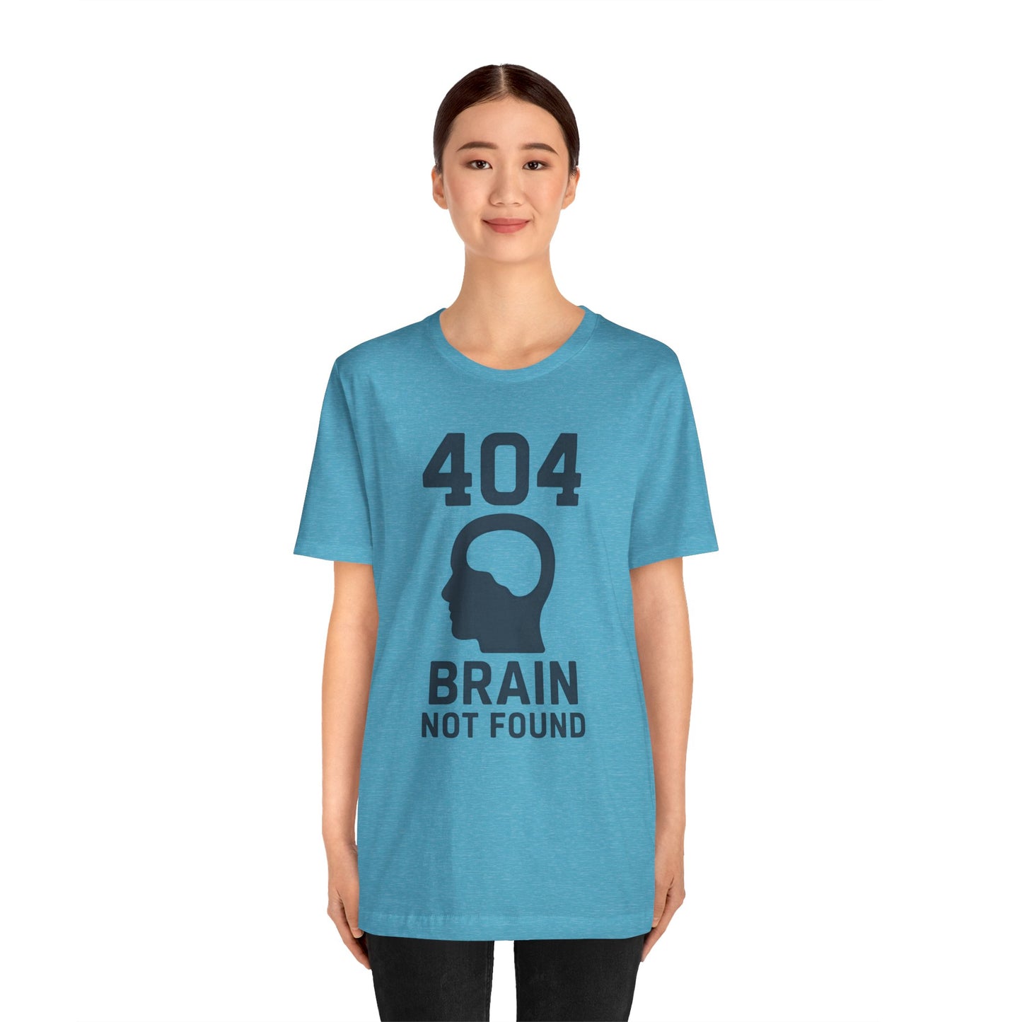 404 Brain Not Found T-Shirt – Techie Humor for Nerds & Geeks