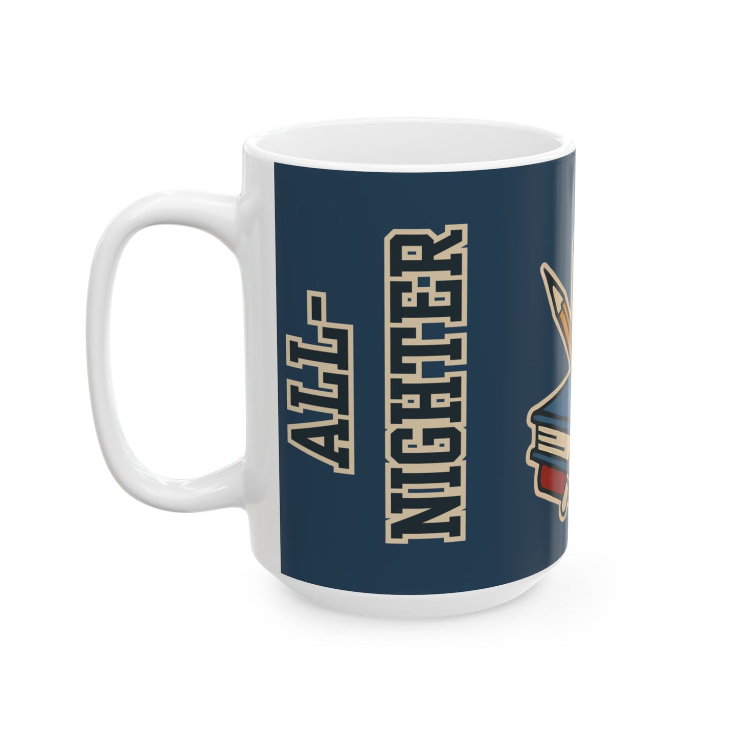 All-Nighter Club Mug – Funny College Coffee Cup for Study Nights