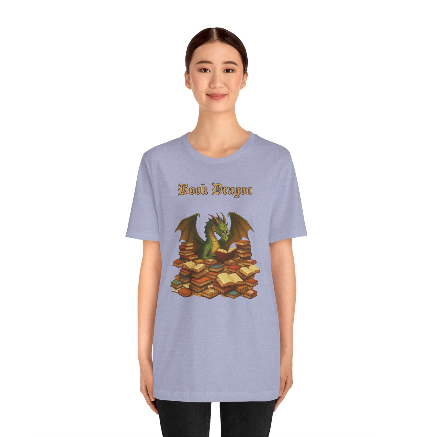 Book Dragon T-Shirt – Funny Book Lover Shirt & Gifts for Readers