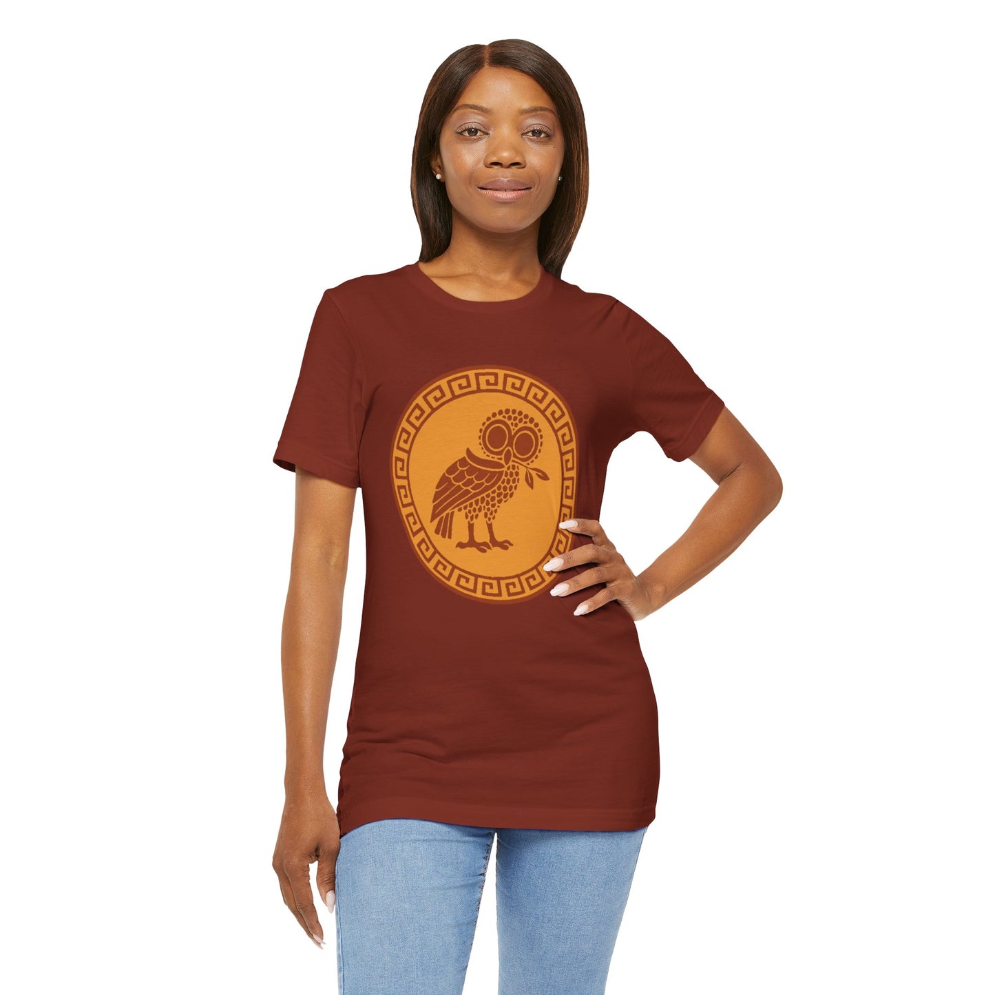 Athena’s Owl T-Shirt – Greek Mythology Bird Tee