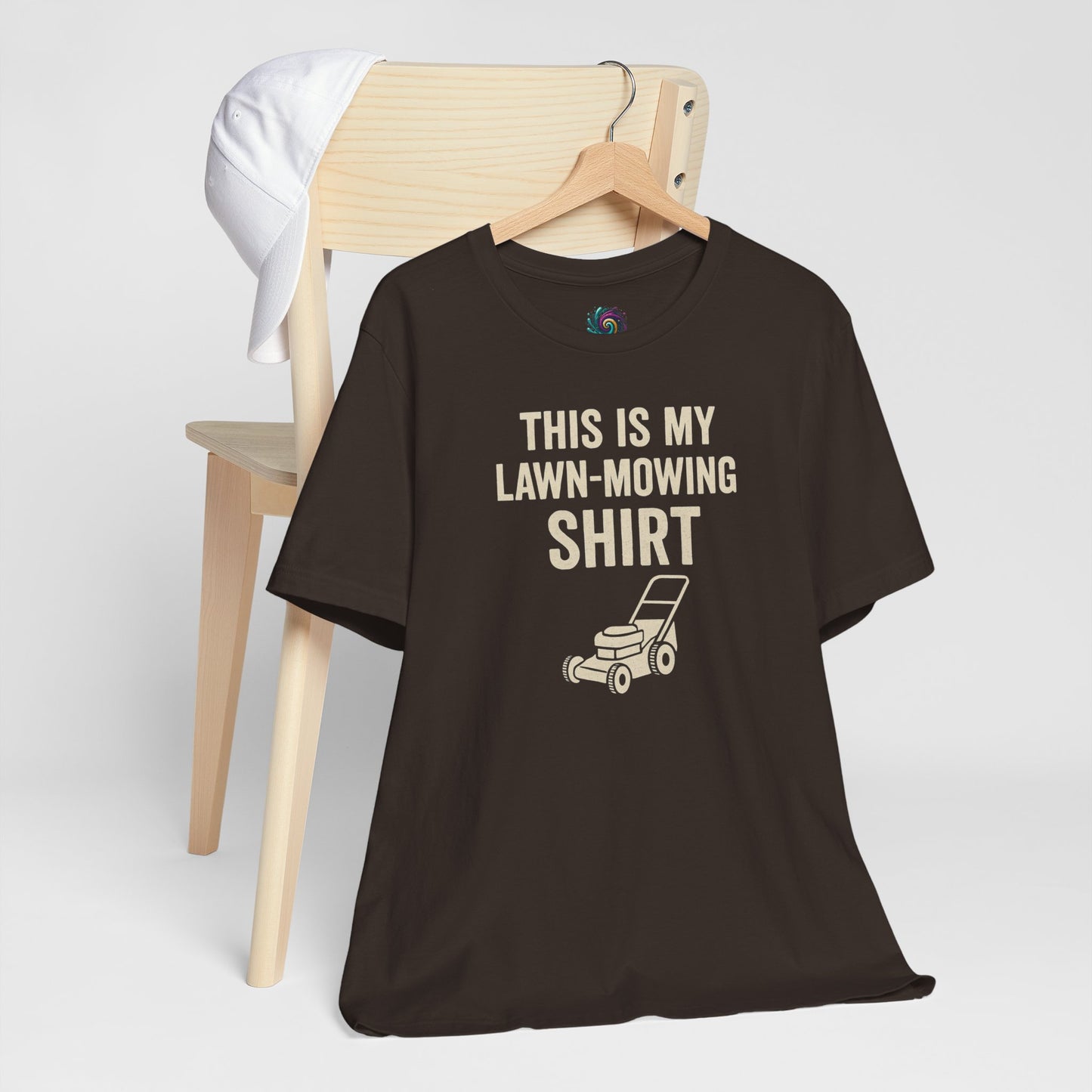 Lawn Mowing Tee – Funny Shirt Summer Yard Work T-shirt with Mower Graphic