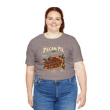 Light-gray crew-neck T-shirt with vintage pie anatomy print on the chest.
