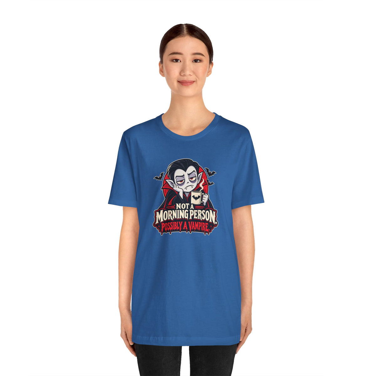 Not a Morning Person Possibly a Vampire T-Shirt – Funny Halloween Tee