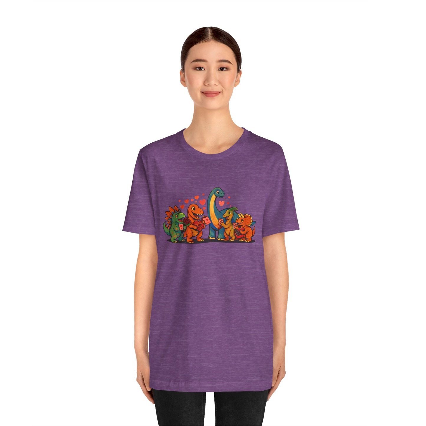 Dinosaur Valentines T-Shirt – Cute Dino Valentine’s Day Tee