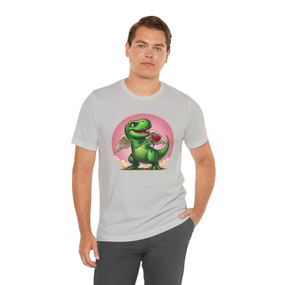 Cupidsaurus Rex T-Shirt – Funny Dinosaur Cupid Valentine’s Day Tee