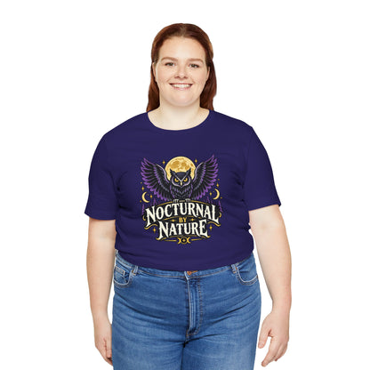 Nocturnal by Nature T-Shirt – Moonlit Owl Graphic Tee