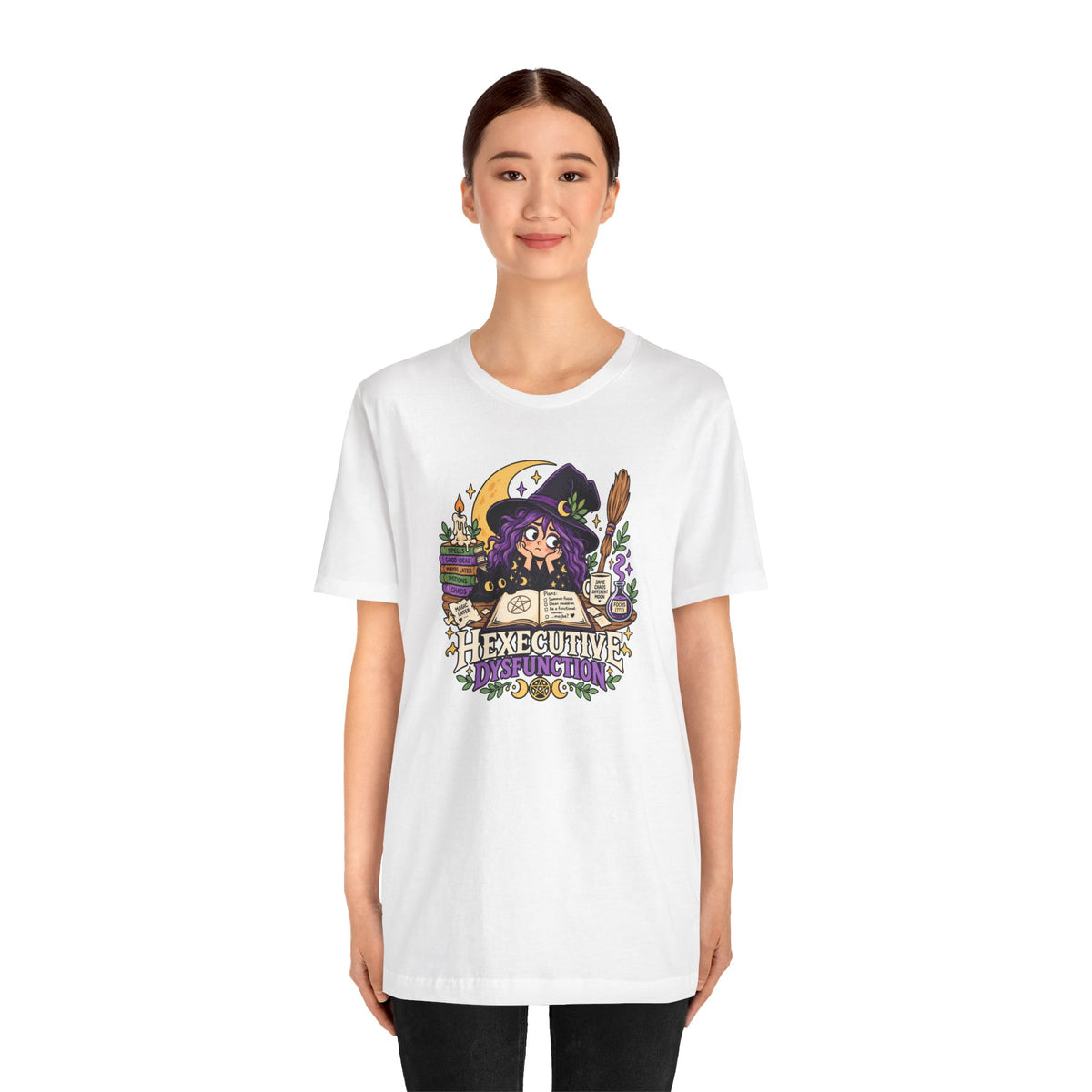 Hexecutive Dysfunction T-Shirt - Funny Witchy ADHD Humor Tee