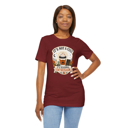 It’s Not a Cult Pumpkin Spice T-Shirt – Funny Fall Tee